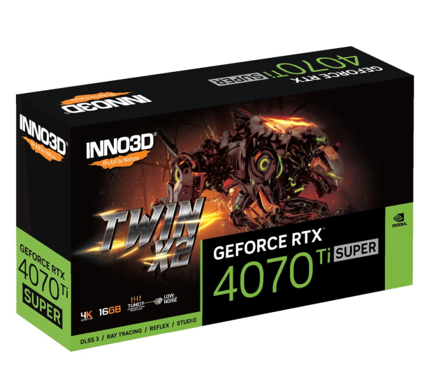 INNO3D GeForce RTX 4070 Ti Super Twin X2 16GB GDDR6X - 1210189 - zdjęcie 2